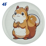 Squirrels & Mushrooms -  2.25" Pinback Buttons & Magnets