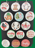 Christmas / Winter -  2.25" Pinback Buttons & Magnets