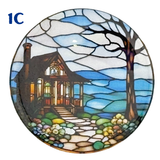 Stained Glass & Fun Phrases -  2.25" Pinback Buttons & Magnets