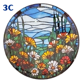 Stained Glass & Fun Phrases -  2.25" Pinback Buttons & Magnets